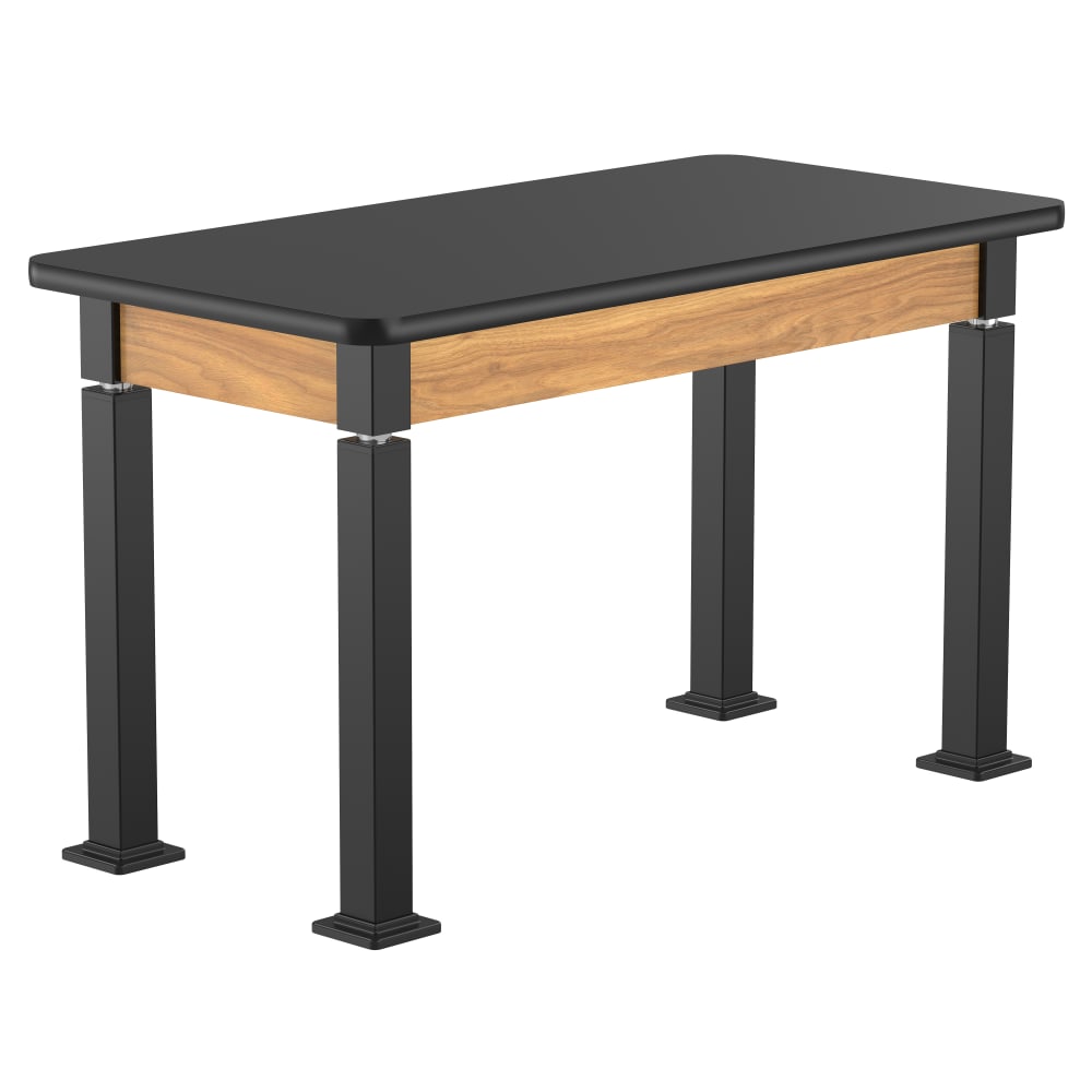 National Public Seating Heavy Duty Table with Aero - Lift Legs Wood Frame 30"W x 60"D x 24 - 32"H (NPS - ALT10 - WA - 3060X) - SchoolOutlet