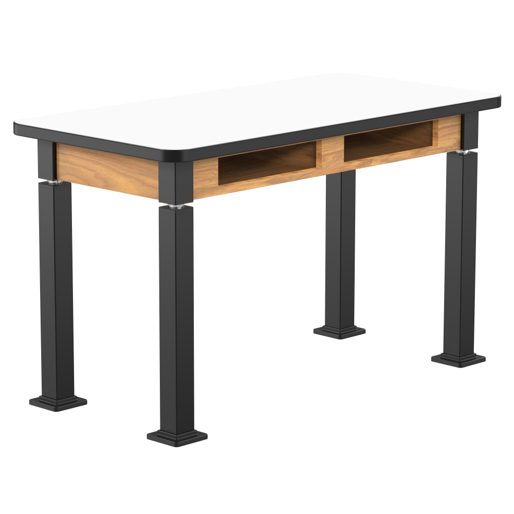 National Public Seating Heavy Duty Table with Aero - Lift Legs Wood Frame 30"W x 60"D x 24 - 32"H (NPS - ALT10 - WA - 3060X) - SchoolOutlet