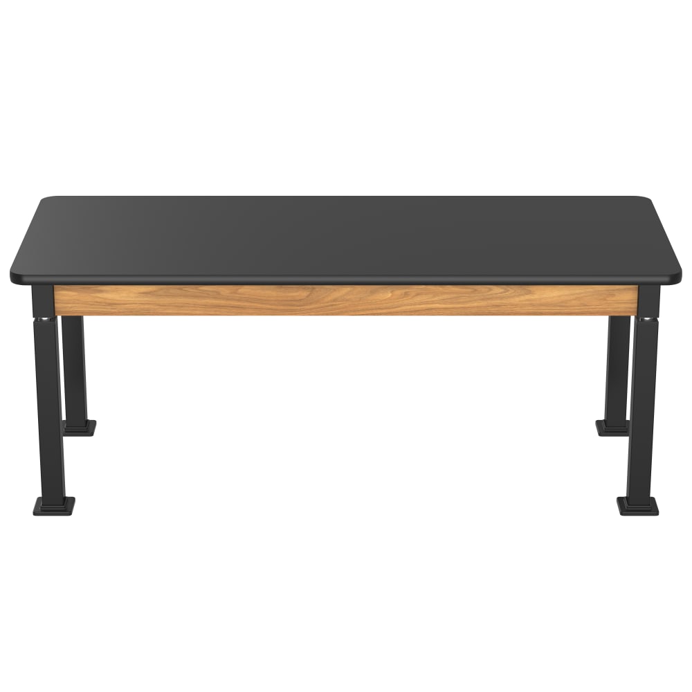 National Public Seating Heavy Duty Table with Aero - Lift Legs Wood Frame 30"W x 72"L x 27 - 42"H (NPS - ALT10 - WA - 3072X) - SchoolOutlet
