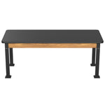 National Public Seating Heavy Duty Table with Aero - Lift Legs Wood Frame 30