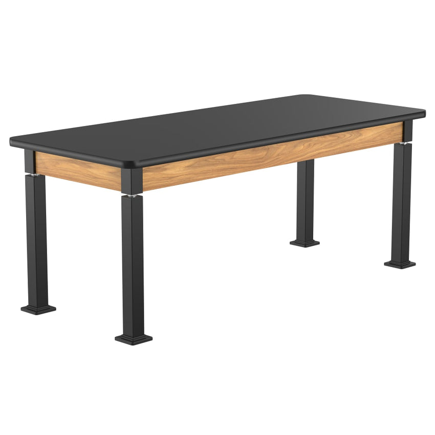 National Public Seating Heavy Duty Table with Aero - Lift Legs Wood Frame 30"W x 72"L x 27 - 42"H (NPS - ALT10 - WA - 3072X) - SchoolOutlet