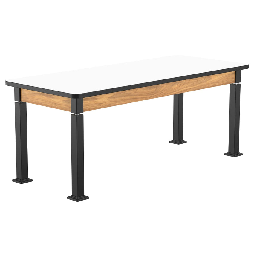 National Public Seating Heavy Duty Table with Aero - Lift Legs Wood Frame 30"W x 72"L x 27 - 42"H (NPS - ALT10 - WA - 3072X) - SchoolOutlet