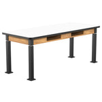 National Public Seating Heavy Duty Table with Aero - Lift Legs Wood Frame 30