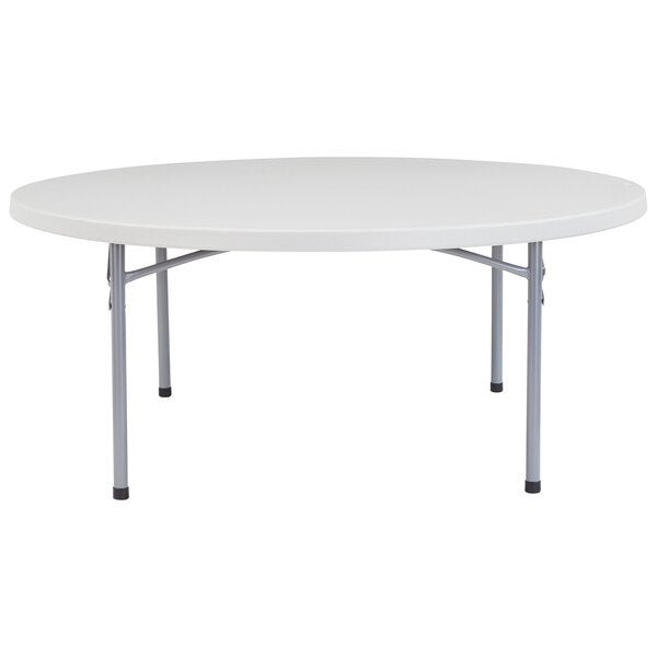 NPS Round Plastic Top Folding Table 71" Round (National Public Seating NPS - BT71R) - SchoolOutlet