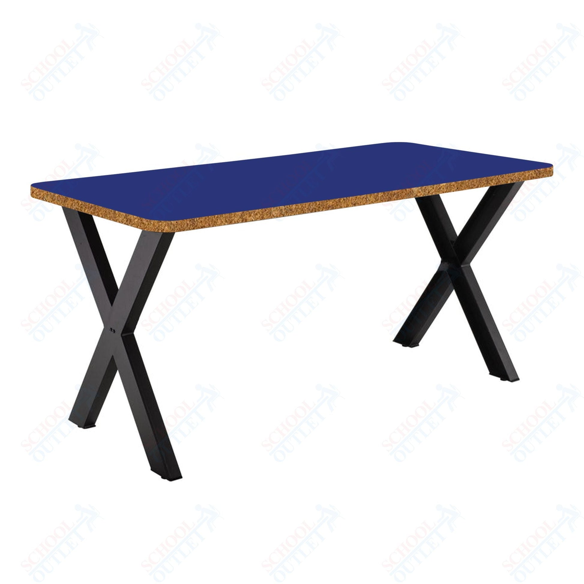 NPS CLT3060D2 - Collaborator Table, 30"x 60" Rectangle, 30" Height w/ Crossbeam, High Pressure Laminate Top (National Public Seating NPS - CLT3060D2) - SchoolOutlet