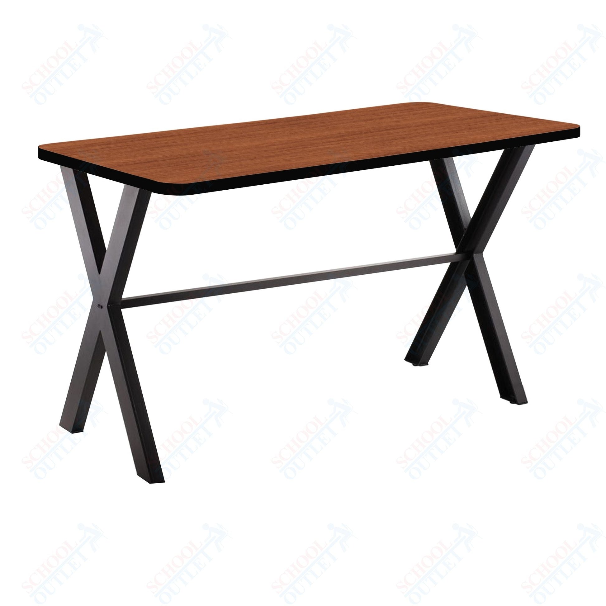 NPS CLT3060D2 - Collaborator Table, 30"x 60" Rectangle, 30" Height w/ Crossbeam, High Pressure Laminate Top (National Public Seating NPS - CLT3060D2) - SchoolOutlet