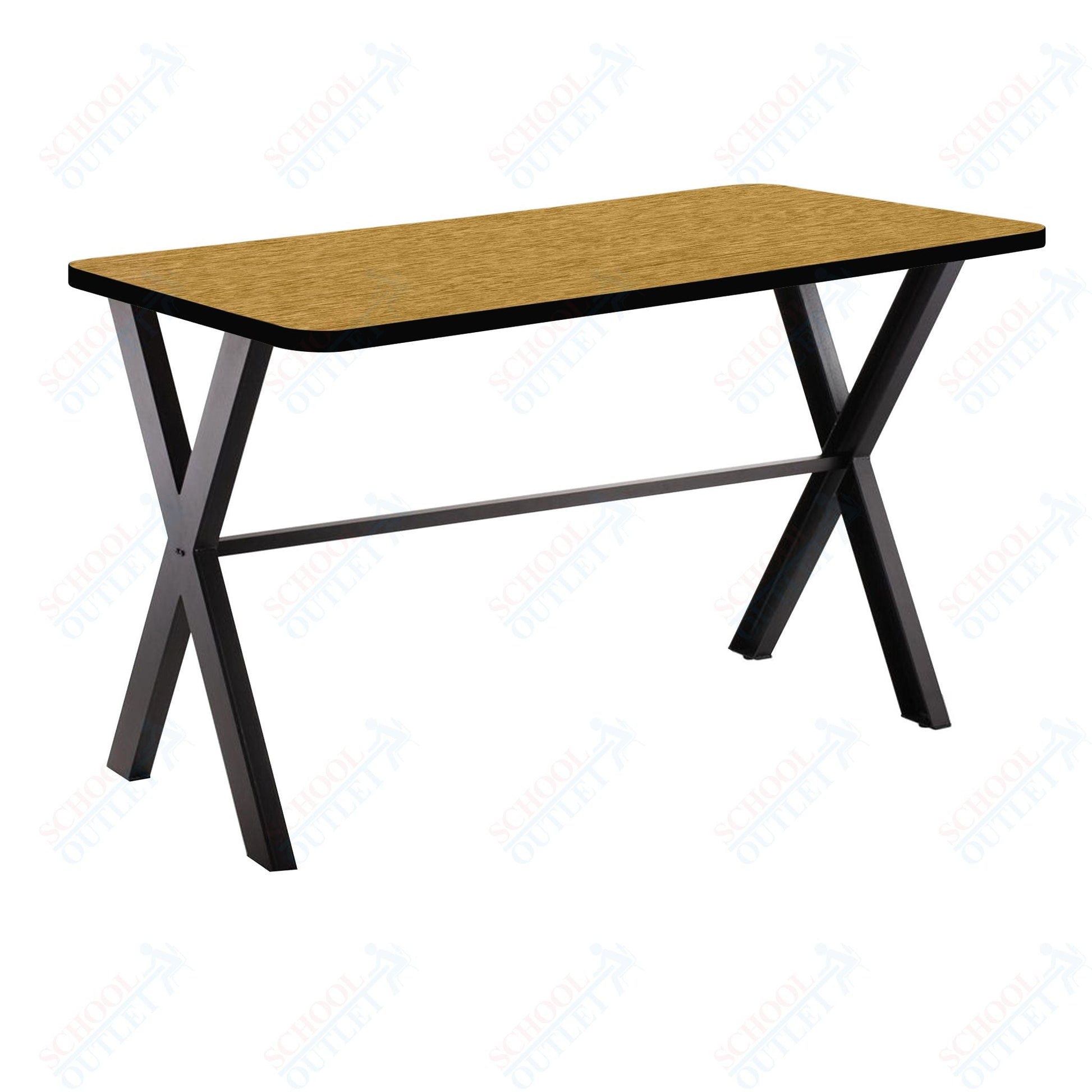 NPS CLT3060D2 - Collaborator Table, 30"x 60" Rectangle, 30" Height w/ Crossbeam, High Pressure Laminate Top (National Public Seating NPS - CLT3060D2) - SchoolOutlet