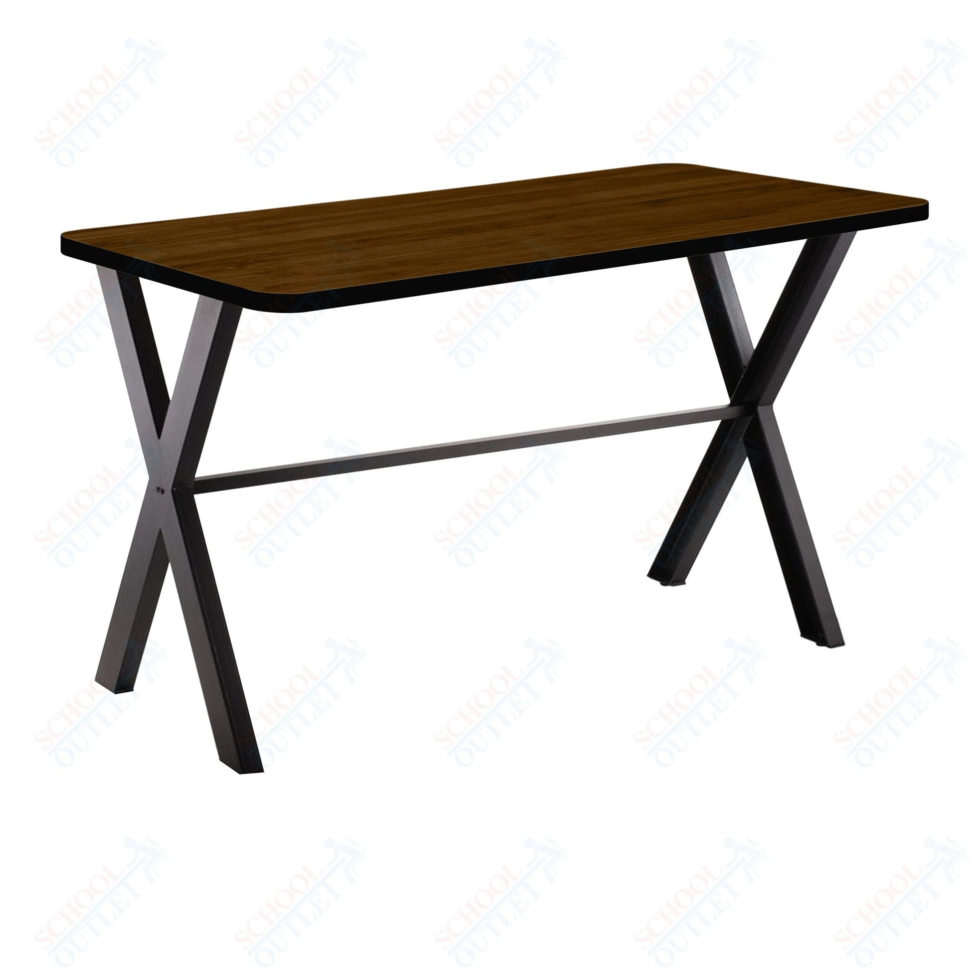 NPS CLT3060D2 - Collaborator Table, 30"x 60" Rectangle, 30" Height w/ Crossbeam, High Pressure Laminate Top (National Public Seating NPS - CLT3060D2) - SchoolOutlet