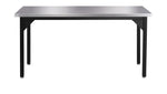 NPS Heavy Duty Fixed Height Table Stainless Steel Top Straight Edge 30