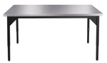 NPS Heavy Duty Fixed Height Table Stainless Steel Top with Safety Return 36