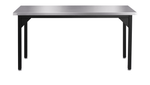 NPS Heavy Duty Fixed Height Table Stainless Steel Top with Safety Return 42