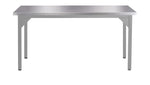 NPS Heavy Duty Fixed Height Table Stainless Steel Top Straight Edge 48