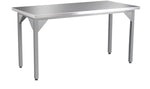 NPS Heavy Duty Fixed Height Table Stainless Steel Top Straight Edge 36