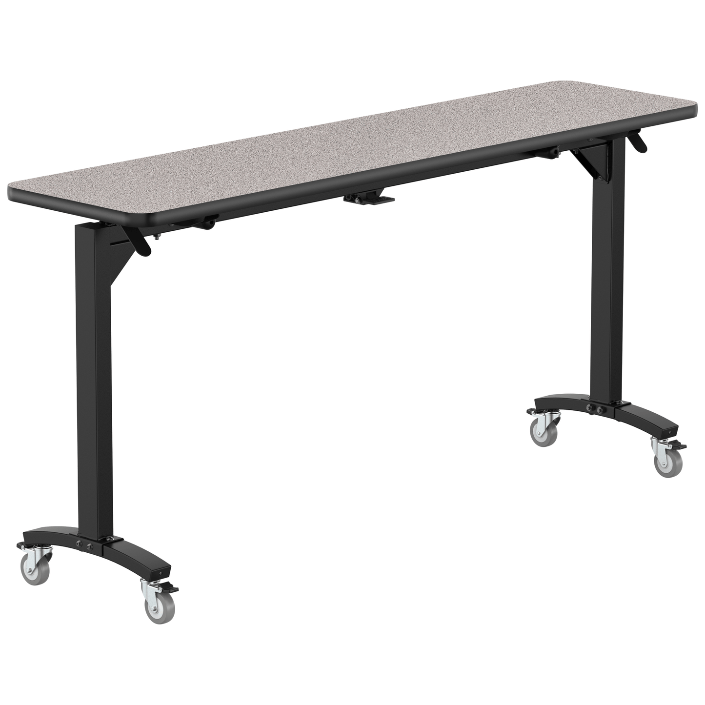NPS Mobile Flipper Table - Space - Saving, Durable & Easy Mobility 18"W x 72"L x 36"H (NPS - MFT10 - 18722) - SchoolOutlet