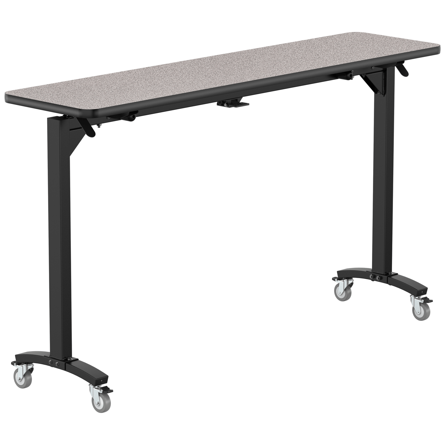 NPS Mobile Flipper Table - Space - Saving, Durable & Easy Mobility 18"W x 72"L x 42"H (NPS - MFT10 - 18723) - SchoolOutlet