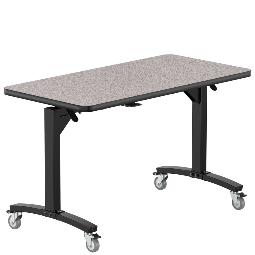 NPS Mobile Flipper Table - Space - Saving, Durable & Easy Mobility 24"W x 48""L x 29"H ADA (NPS - MFT10 - 24481) - SchoolOutlet