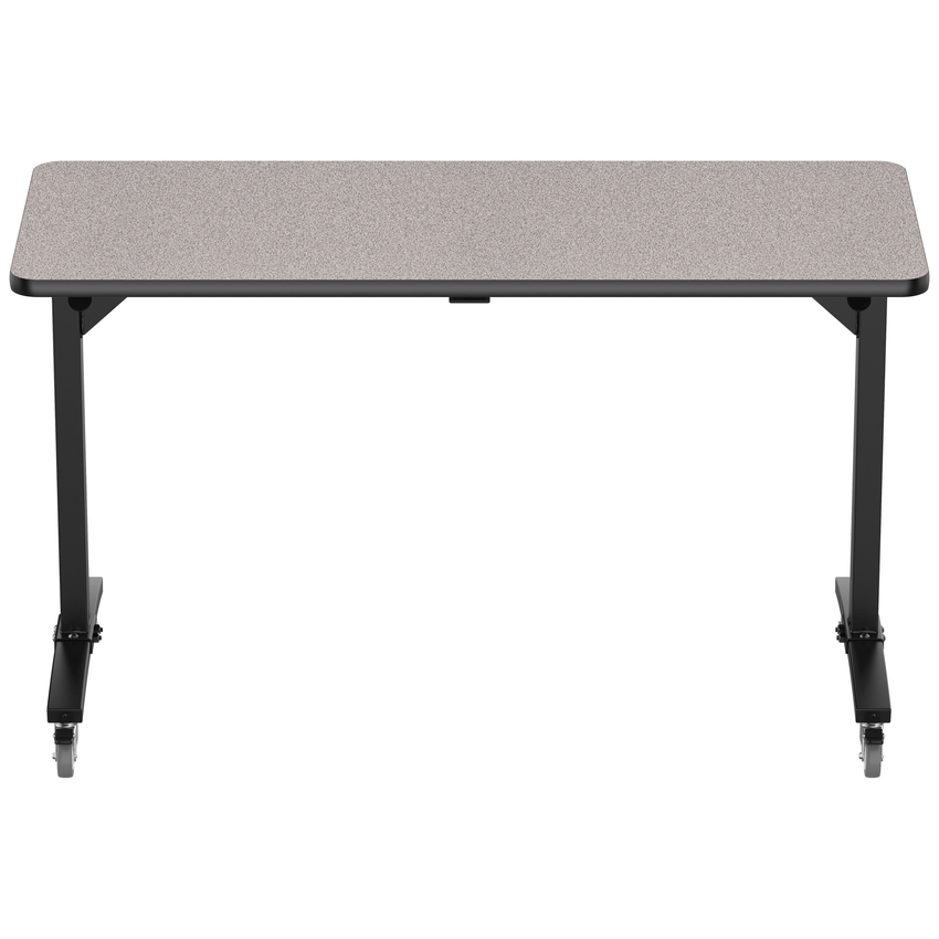 NPS Mobile Flipper Table - Space - Saving, Durable & Easy Mobility 24"W x 60""L x 36"H (NPS - MFT10 - 24602) - SchoolOutlet