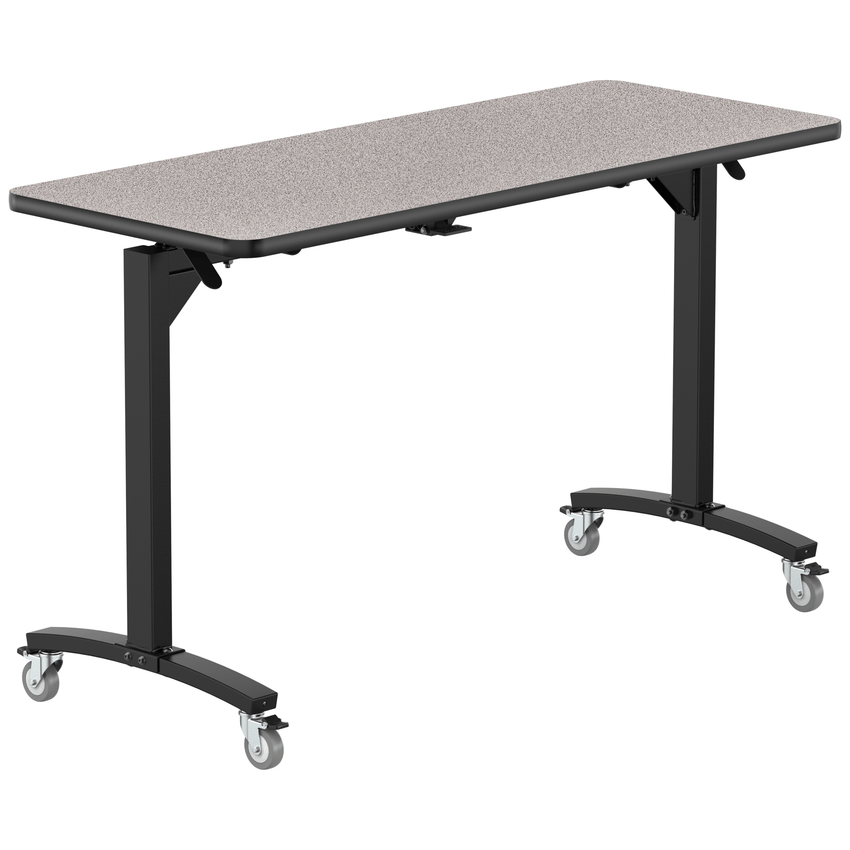 NPS Mobile Flipper Table - Space - Saving, Durable & Easy Mobility 24"W x 60""L x 36"H (NPS - MFT10 - 24602) - SchoolOutlet