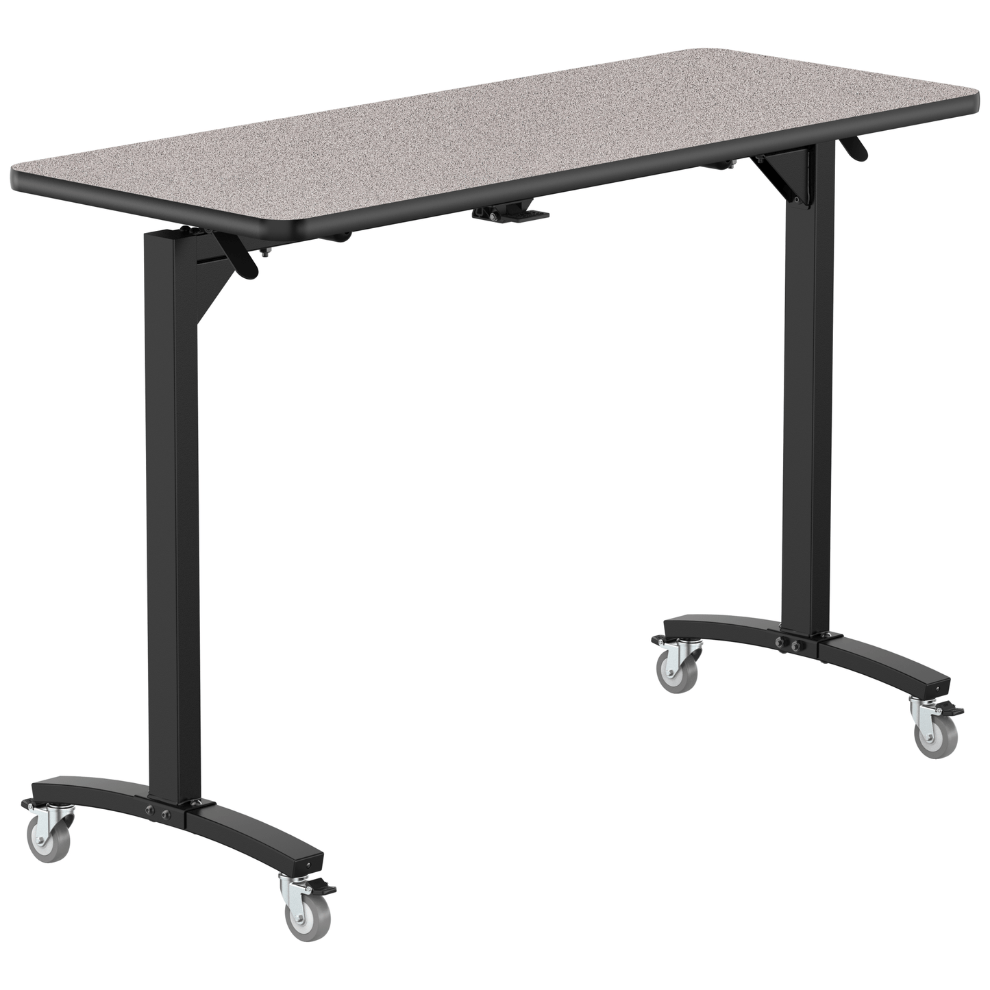 NPS Mobile Flipper Table - Space - Saving, Durable & Easy Mobility 24"W x 60""L x 42"H (NPS - MFT10 - 24603) - SchoolOutlet