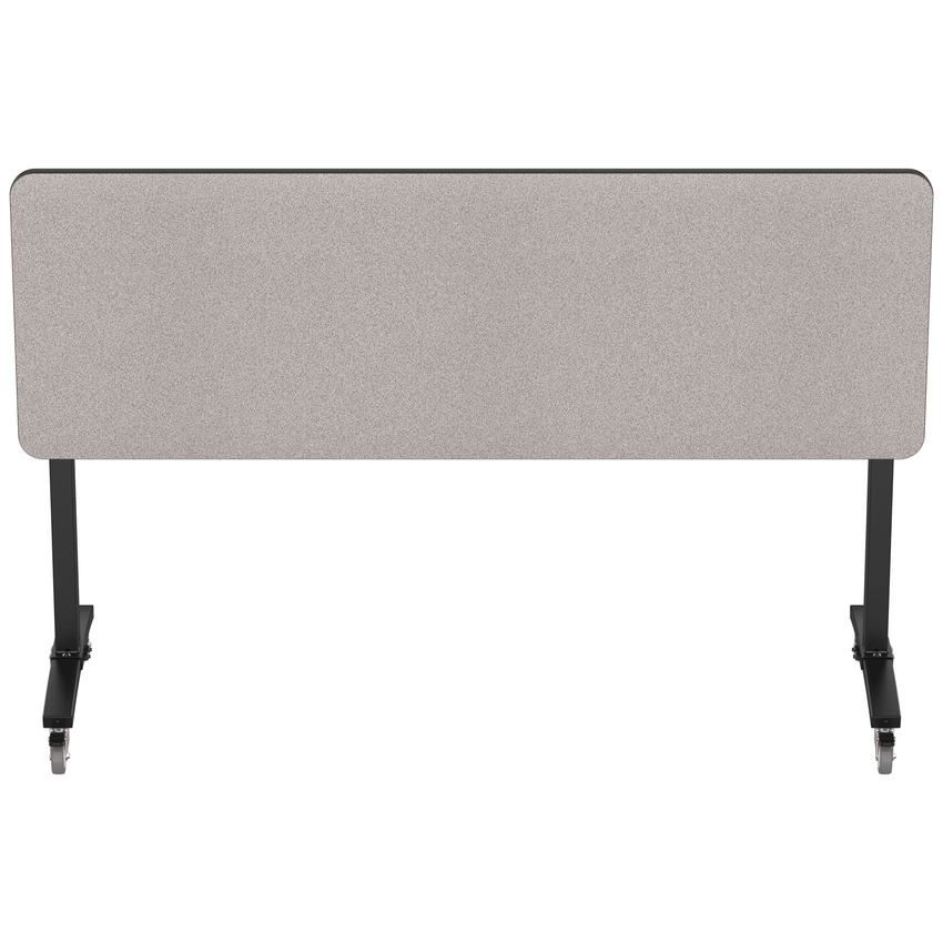 NPS Mobile Flipper Table - Space - Saving, Durable & Easy Mobility 24"W x 72"L x 36"H (NPS - MFT10 - 24722) - SchoolOutlet