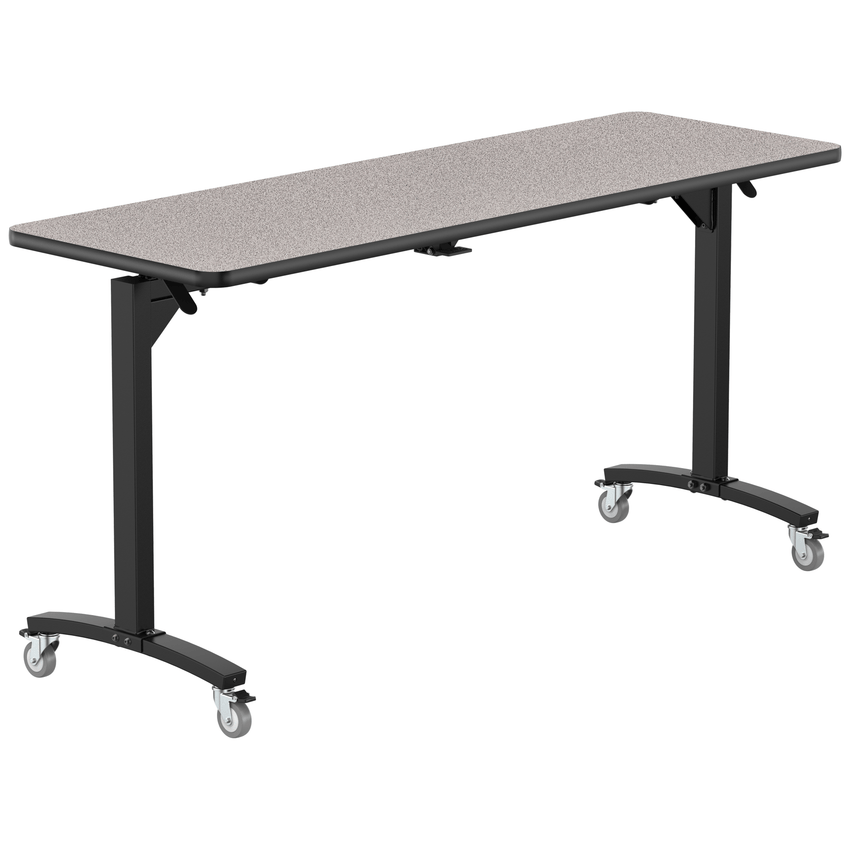 NPS Mobile Flipper Table - Space - Saving, Durable & Easy Mobility 24"W x 72"L x 36"H (NPS - MFT10 - 24722) - SchoolOutlet