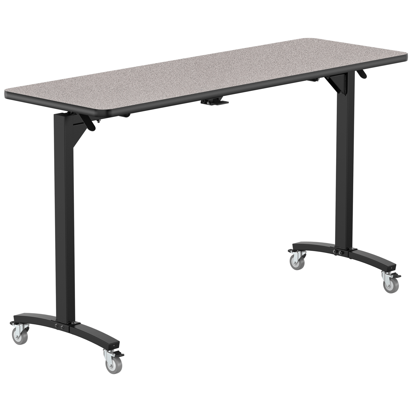 NPS Mobile Flipper Table - Space - Saving, Durable & Easy Mobility 24"W x 72"L x 42"H (NPS - MFT10 - 24723) - SchoolOutlet
