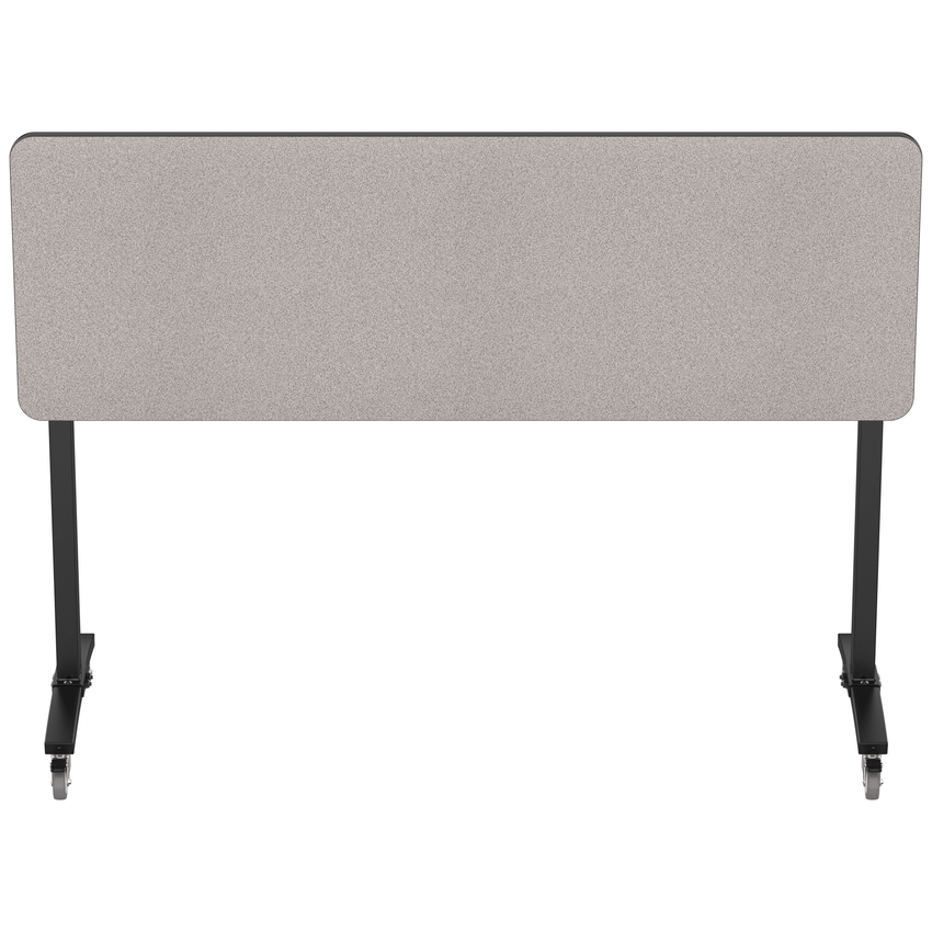 NPS Mobile Flipper Table - Space - Saving, Durable & Easy Mobility 24"W x 72"L x 42"H (NPS - MFT10 - 24723) - SchoolOutlet