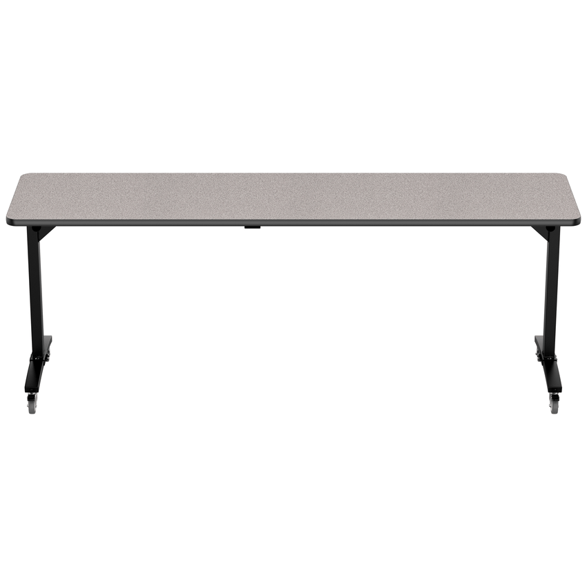 NPS Mobile Flipper Table - Space - Saving, Durable & Easy Mobility 24"W x 96"L x 36"H (NPS - MFT10 - 24962) - SchoolOutlet