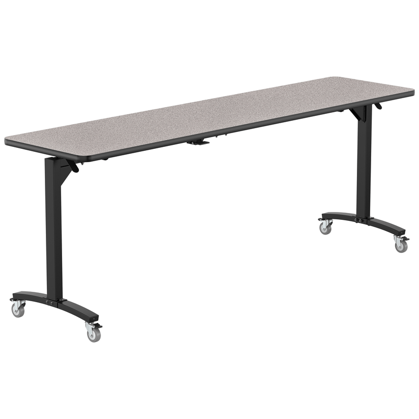 NPS Mobile Flipper Table - Space - Saving, Durable & Easy Mobility 24"W x 96"L x 36"H (NPS - MFT10 - 24962) - SchoolOutlet