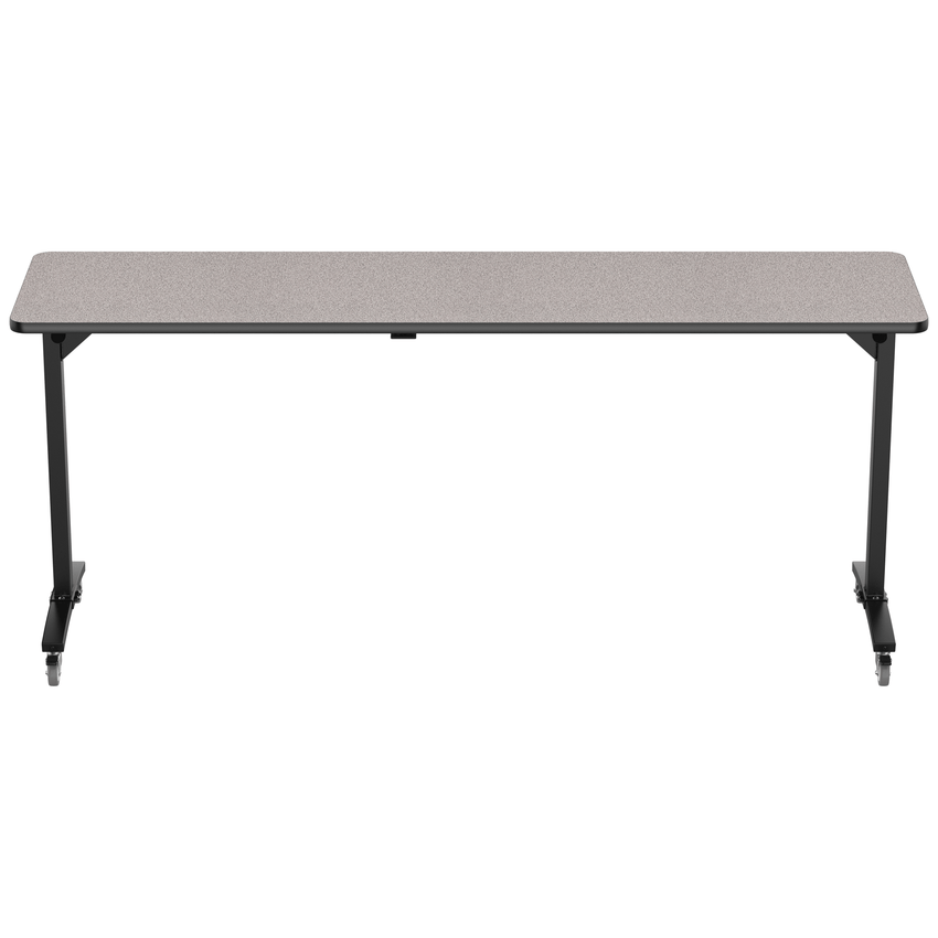 NPS Mobile Flipper Table - Space - Saving, Durable & Easy Mobility 24"W x 96"L x 42"H (NPS - MFT10 - 24963) - SchoolOutlet