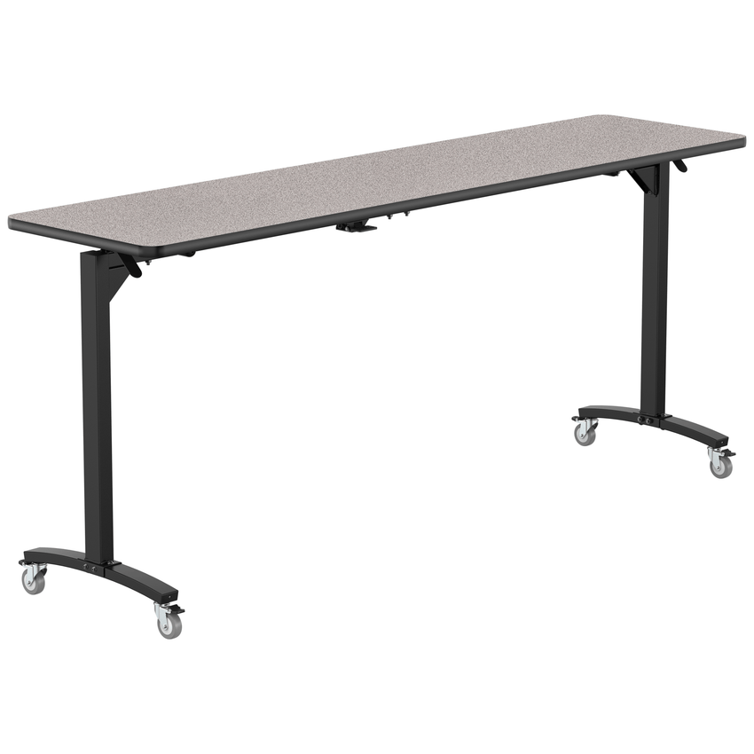 NPS Mobile Flipper Table - Space - Saving, Durable & Easy Mobility 24"W x 96"L x 42"H (NPS - MFT10 - 24963) - SchoolOutlet