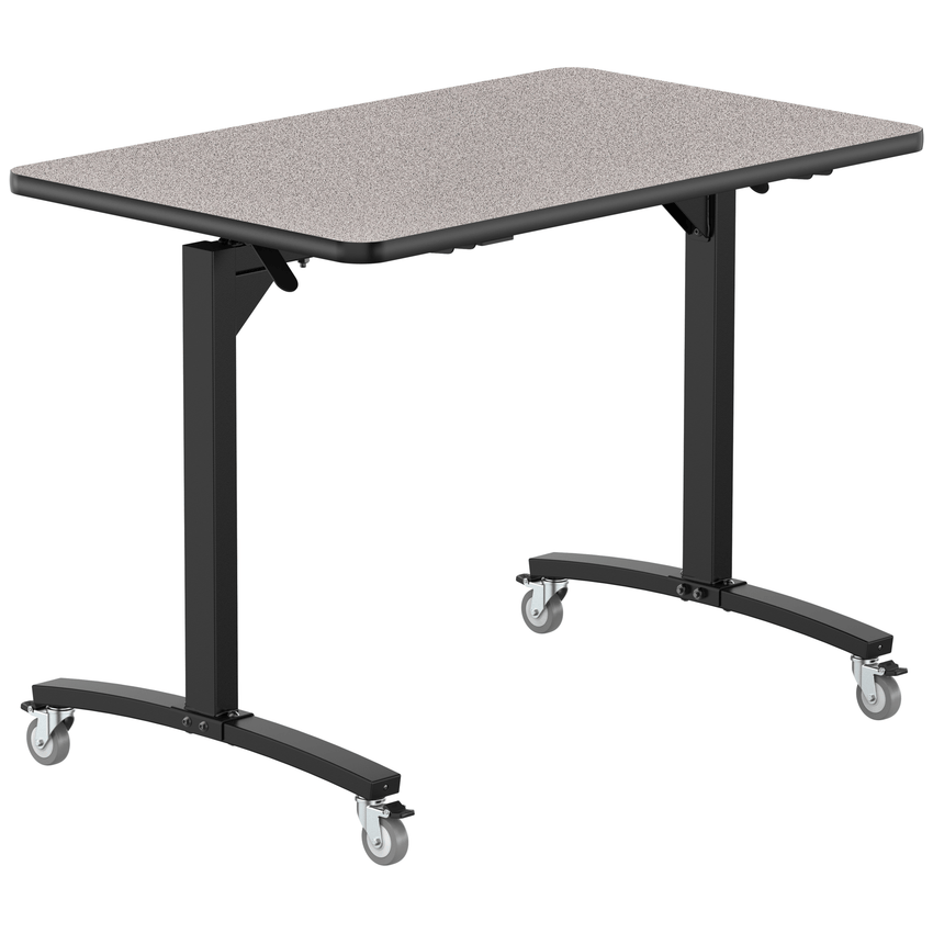 NPS Mobile Flipper Table - Space - Saving, Durable & Easy Mobility 30"W x 48"L x 36"H (NPS - MFT10 - 30482) - SchoolOutlet