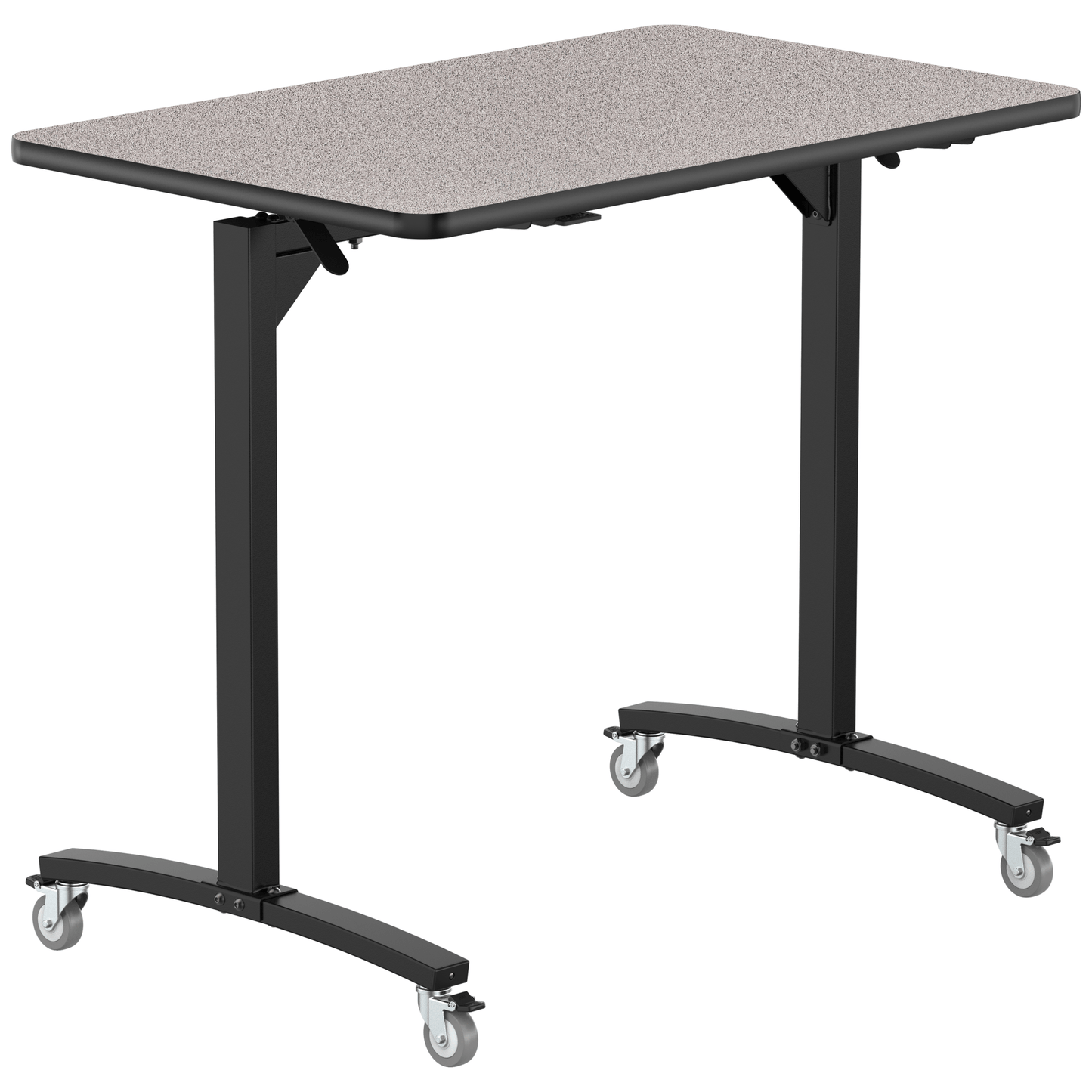 NPS Mobile Flipper Table - Space - Saving, Durable & Easy Mobility 30"W x 48"L x 42"H (NPS - MFT10 - 30483) - SchoolOutlet