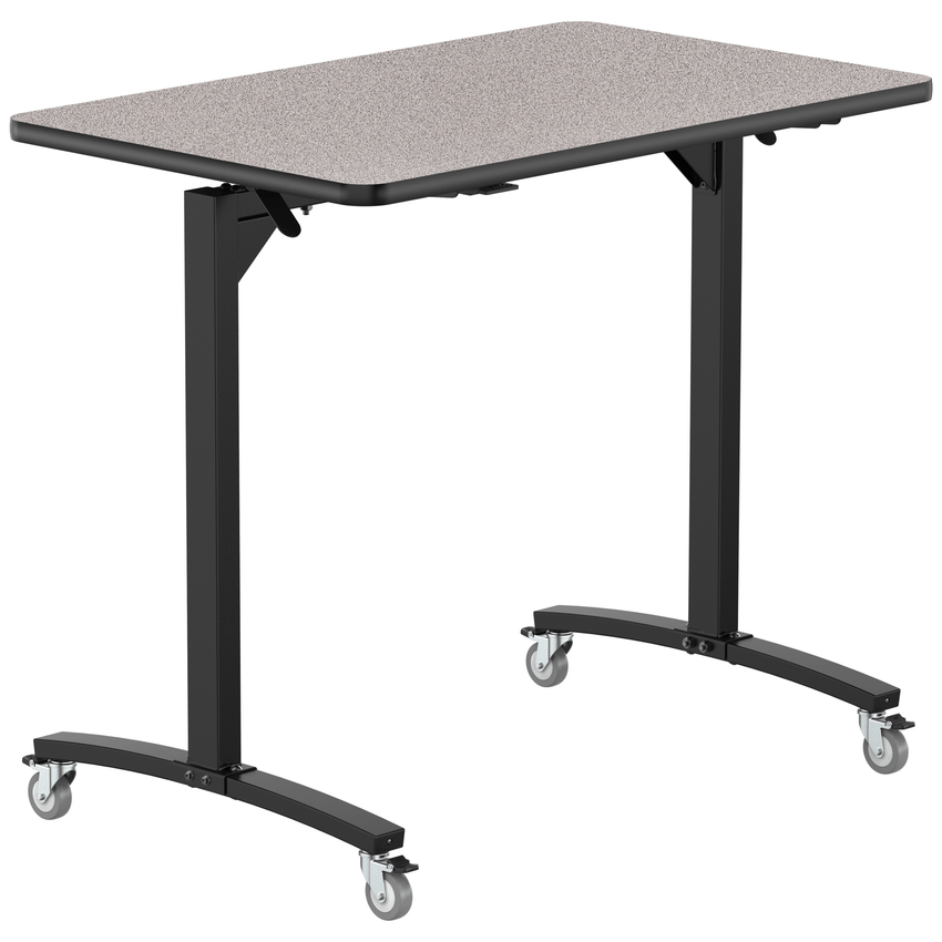 NPS Mobile Flipper Table - Space - Saving, Durable & Easy Mobility 30"W x 48"L x 42"H (NPS - MFT10 - 30483) - SchoolOutlet