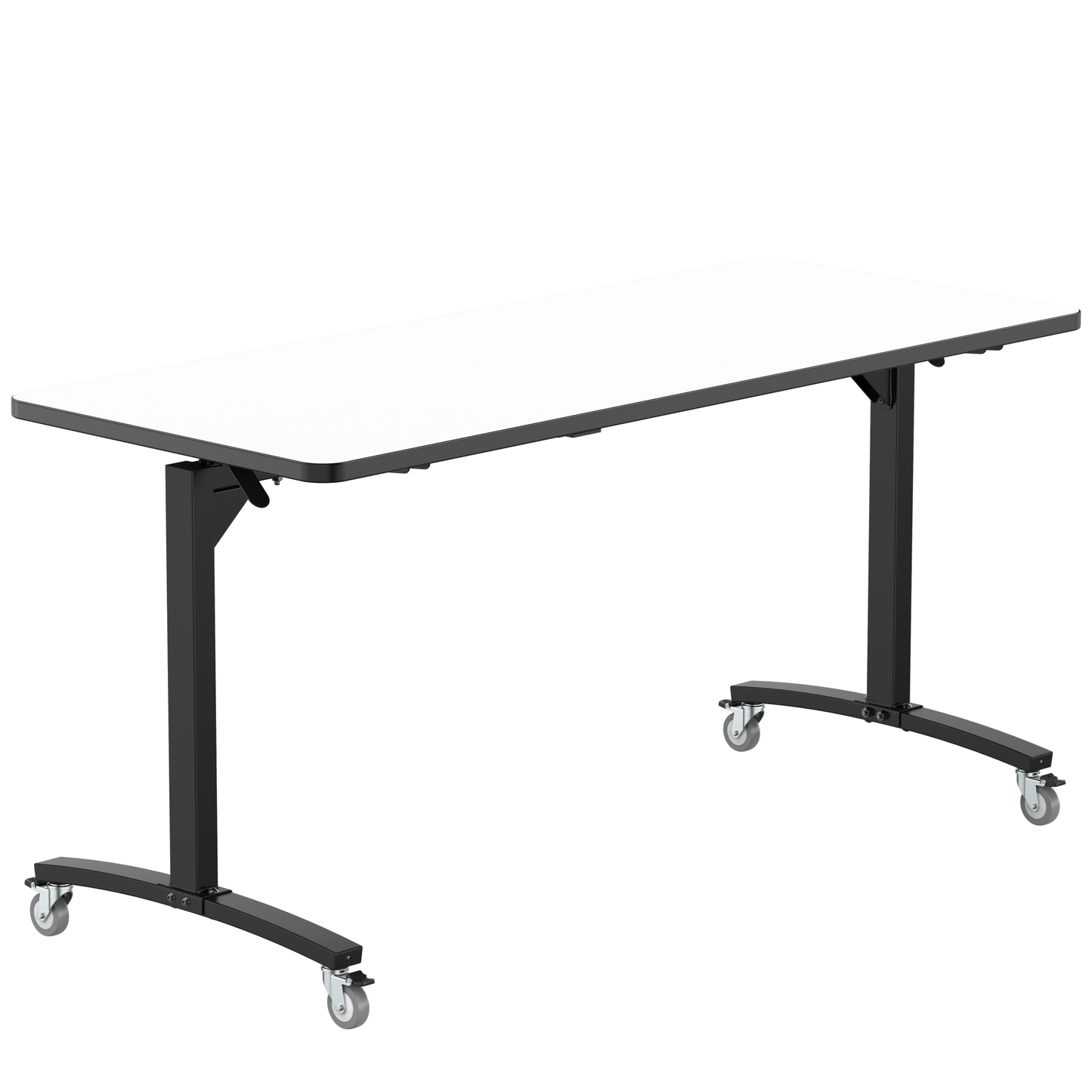 NPS Mobile Flipper Table - Space - Saving, Durable & Easy Mobility 30"W x 72"L x 36"H (NPS - MFT10 - 30722) - SchoolOutlet
