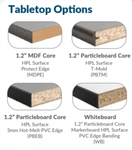 NPS Mobile Flipper Table - Space - Saving, Durable & Easy Mobility 30