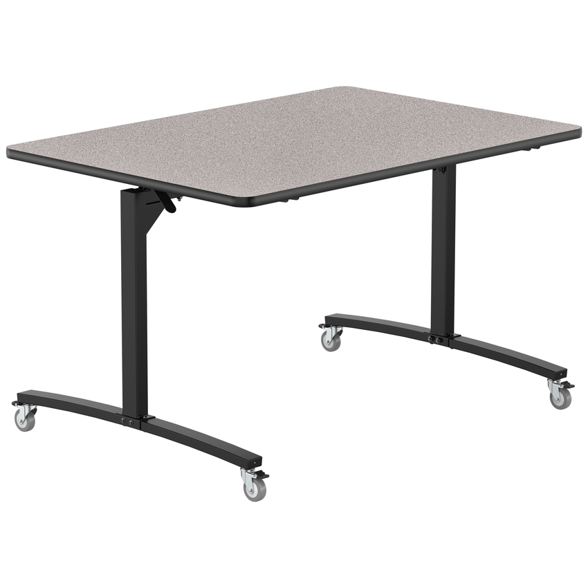 NPS Mobile Flipper Table - Space - Saving, Durable & Easy Mobility 42"W x 60"L x 36"H (NPS - MFT10 - 42602) - SchoolOutlet
