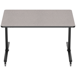 NPS Mobile Flipper Table - Space-Saving, Durable & Easy Mobility 42"W x 60"L x 36"H (NPS-MFT10-42602)