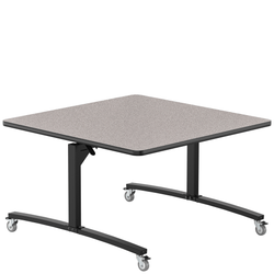 NPS Mobile Flipper Table - Space-Saving, Durable & Easy Mobility 48"W x 48"L x 29"H ADA (NPS-MFT10-48481)