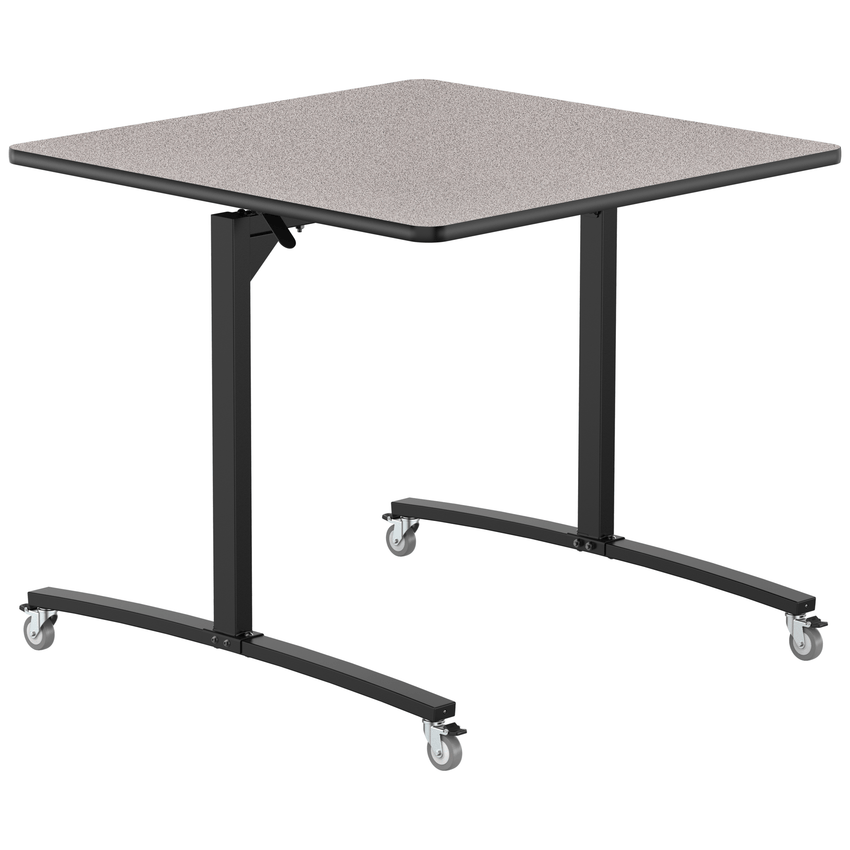 NPS Mobile Flipper Table - Space - Saving, Durable & Easy Mobility 48"W x 48"L x 48"H (NPS - MFT10 - 48483) - SchoolOutlet