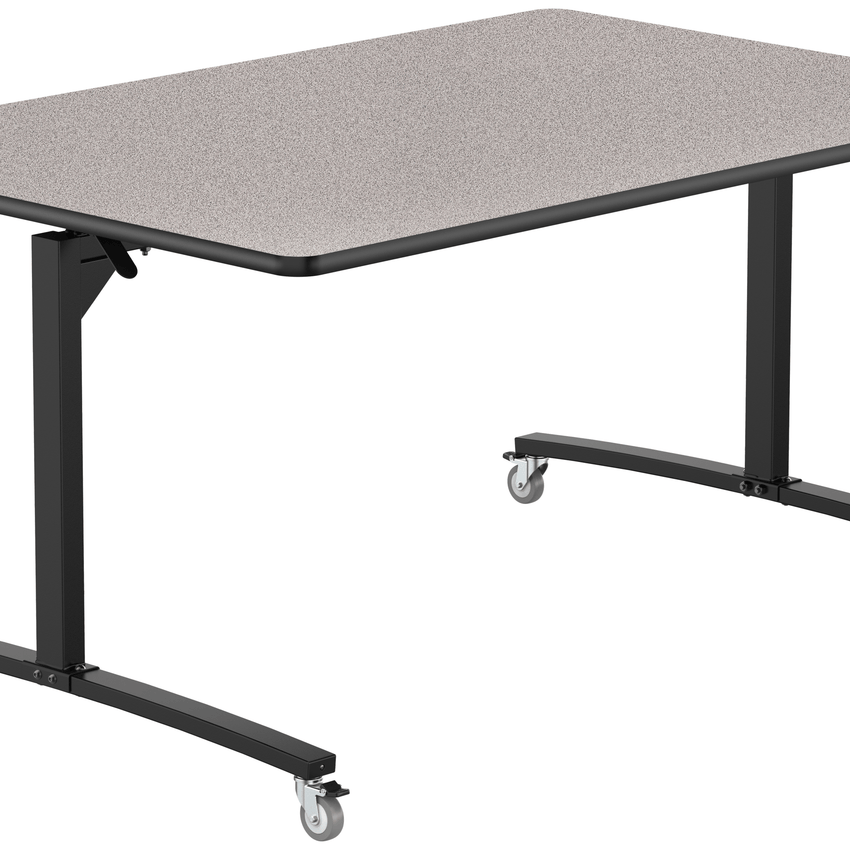 NPS Mobile Flipper Table - Space - Saving, Durable & Easy Mobility 48"W x 72"L x 36"H (NPS - MFT10 - 48722) - SchoolOutlet