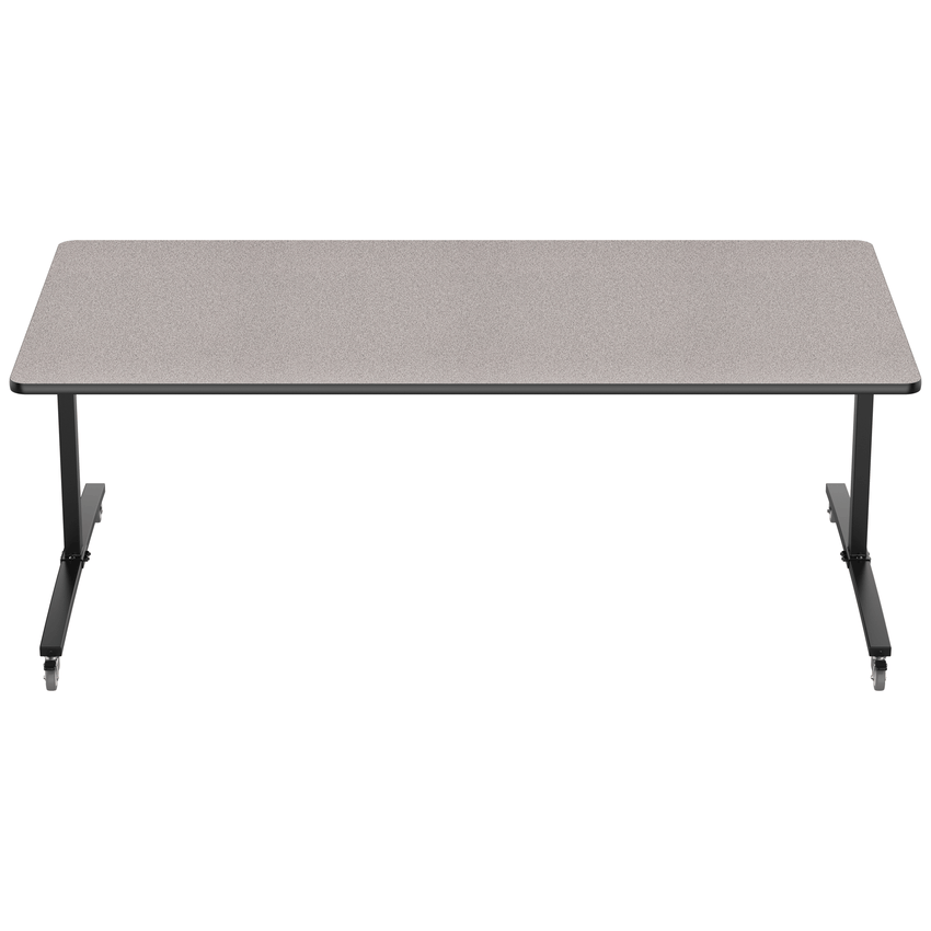 NPS Mobile Flipper Table - Space - Saving, Durable & Easy Mobility 48"W x 96"L x 36"H (NPS - MFT10 - 48962) - SchoolOutlet
