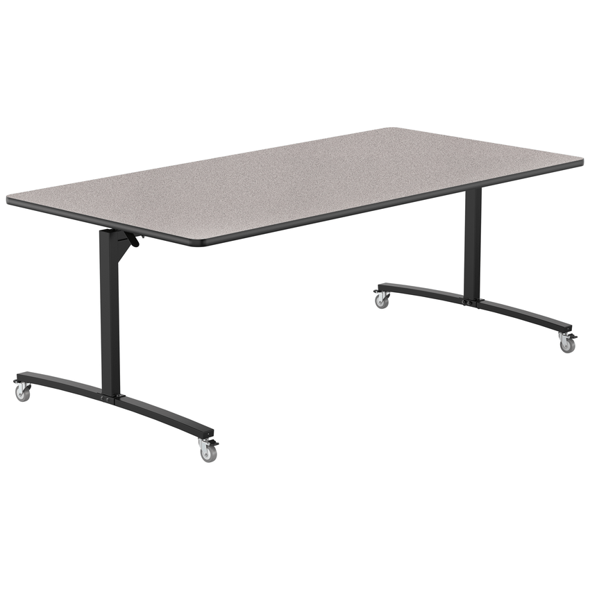 NPS Mobile Flipper Table - Space - Saving, Durable & Easy Mobility 48"W x 96"L x 36"H (NPS - MFT10 - 48962) - SchoolOutlet
