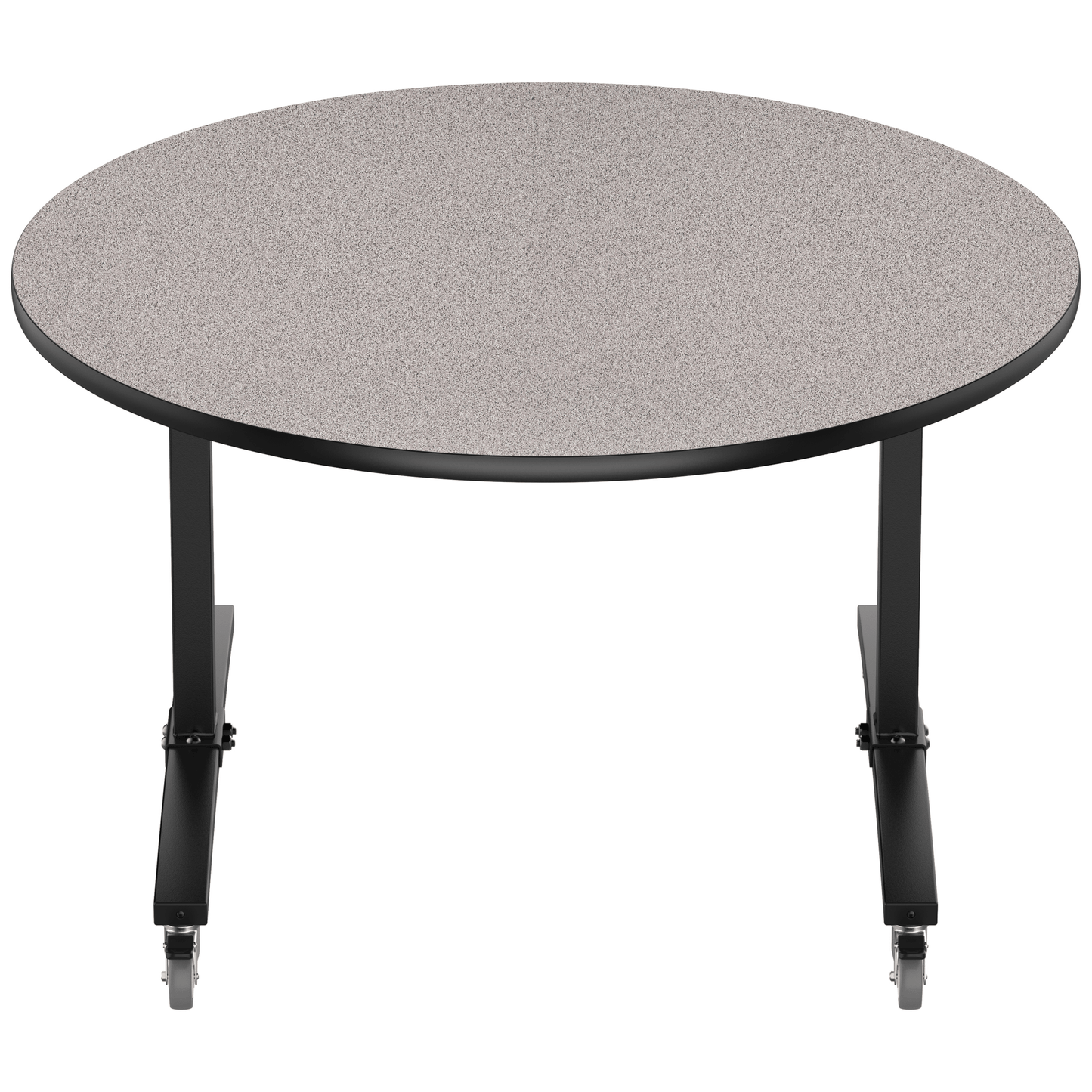NPS Round Mobile Flipper Table - Space - Saving, Durable & Easy Mobility ADA 48” Dia x 29”H (NPS - MFT10 - 48RD1) - SchoolOutlet
