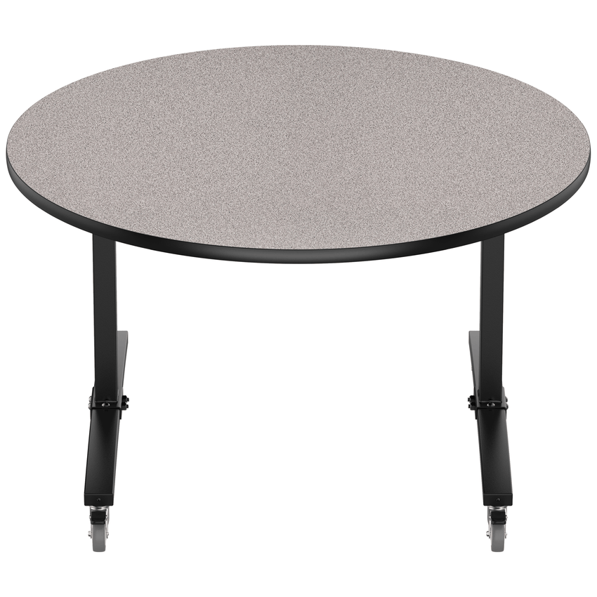 NPS Round Mobile Flipper Table - Space - Saving, Durable & Easy Mobility ADA 48” Dia x 29”H (NPS - MFT10 - 48RD1) - SchoolOutlet