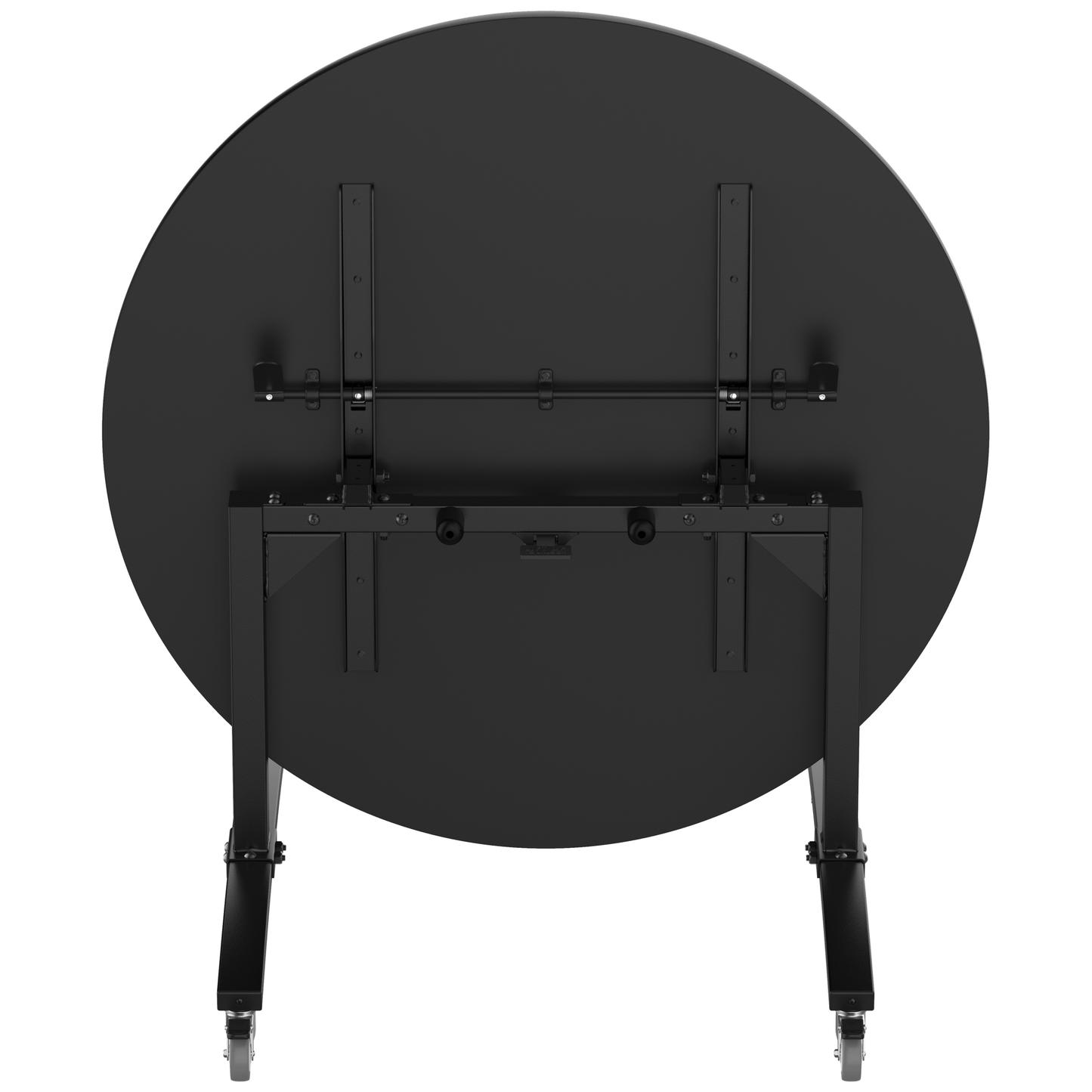 NPS Round Mobile Flipper Table - Space - Saving, Durable & Easy Mobility ADA 48” Dia x 29”H (NPS - MFT10 - 48RD1) - SchoolOutlet