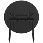 NPS Round Mobile Flipper Table - Space - Saving, Durable & Easy Mobility ADA 48” Dia x 29”H (NPS - MFT10 - 48RD1) - SchoolOutlet