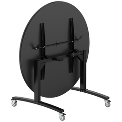 NPS Round Mobile Flipper Table - Space-Saving, Durable & Easy Mobility ADA 48” Dia x 29”H (NPS-MFT10-48RD1)