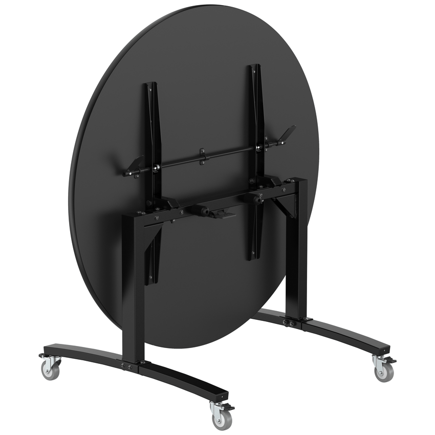 NPS Round Mobile Flipper Table - Space - Saving, Durable & Easy Mobility ADA 48” Dia x 29”H (NPS - MFT10 - 48RD1) - SchoolOutlet