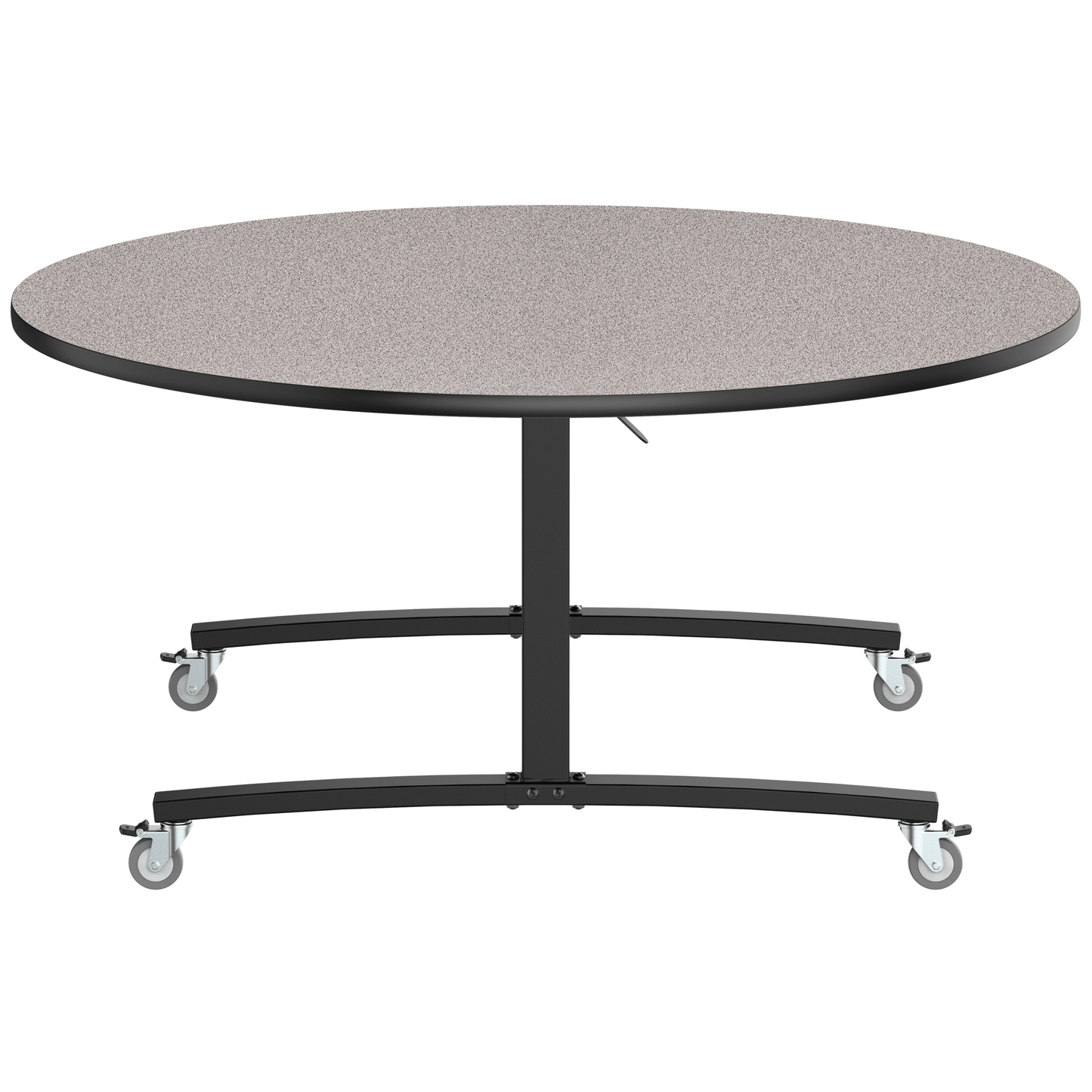 NPS Round Mobile Flipper Table - Space - Saving, Durable & Easy Mobility ADA 48” Dia x 29”H (NPS - MFT10 - 48RD1) - SchoolOutlet